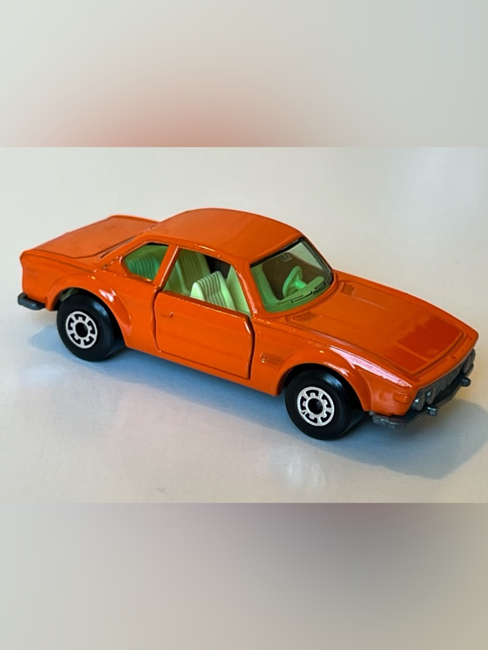 Vintage Matchbox Superfast No. 45 BMW 3.0 CSL 1976 Lesney England Orange